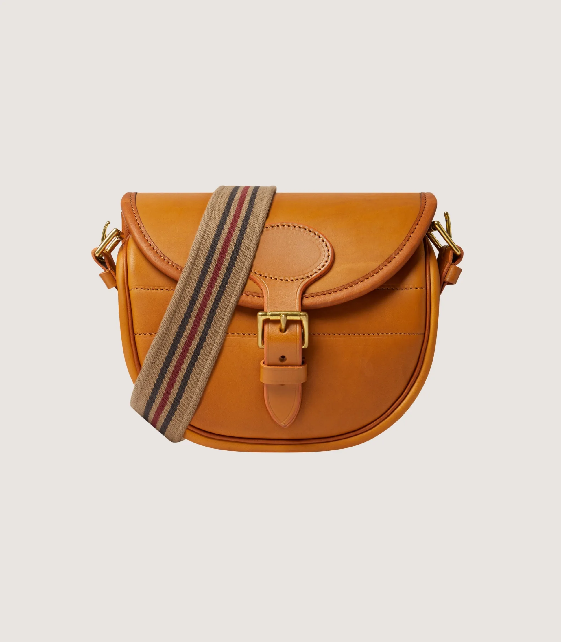 Bridle Leather Cartridge Bag In Tan