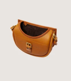 Bridle Leather Cartridge Bag In Tan