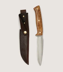 Coldharbour Hunter Knife - 5 inch In Burr Oak