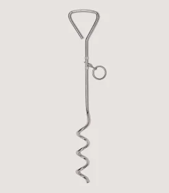 Corkscrew Dog Stake In Steel