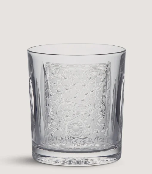 Crystal Tumbler With Scroll Engraving