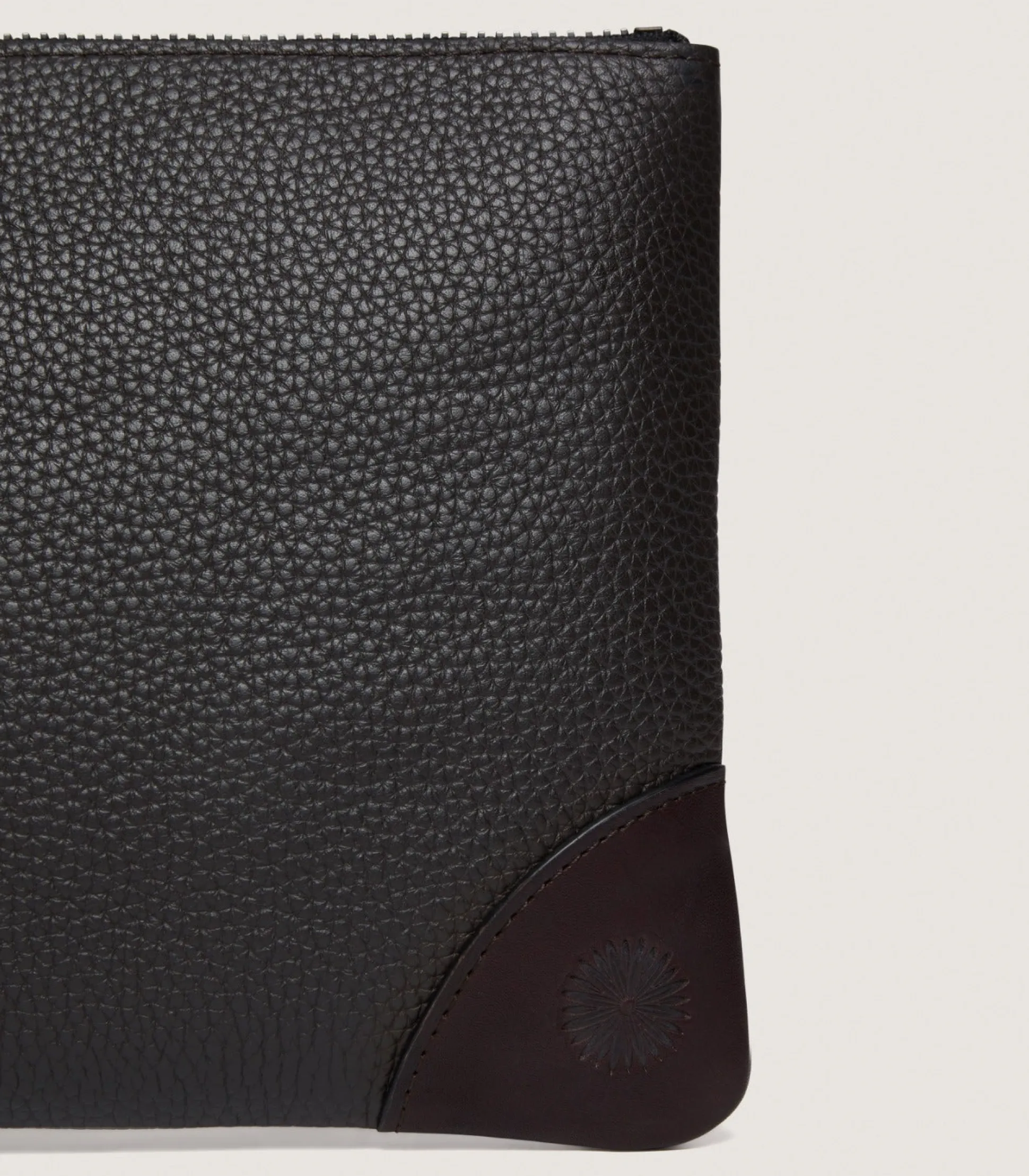 Detachable Pouch in Dark Brown