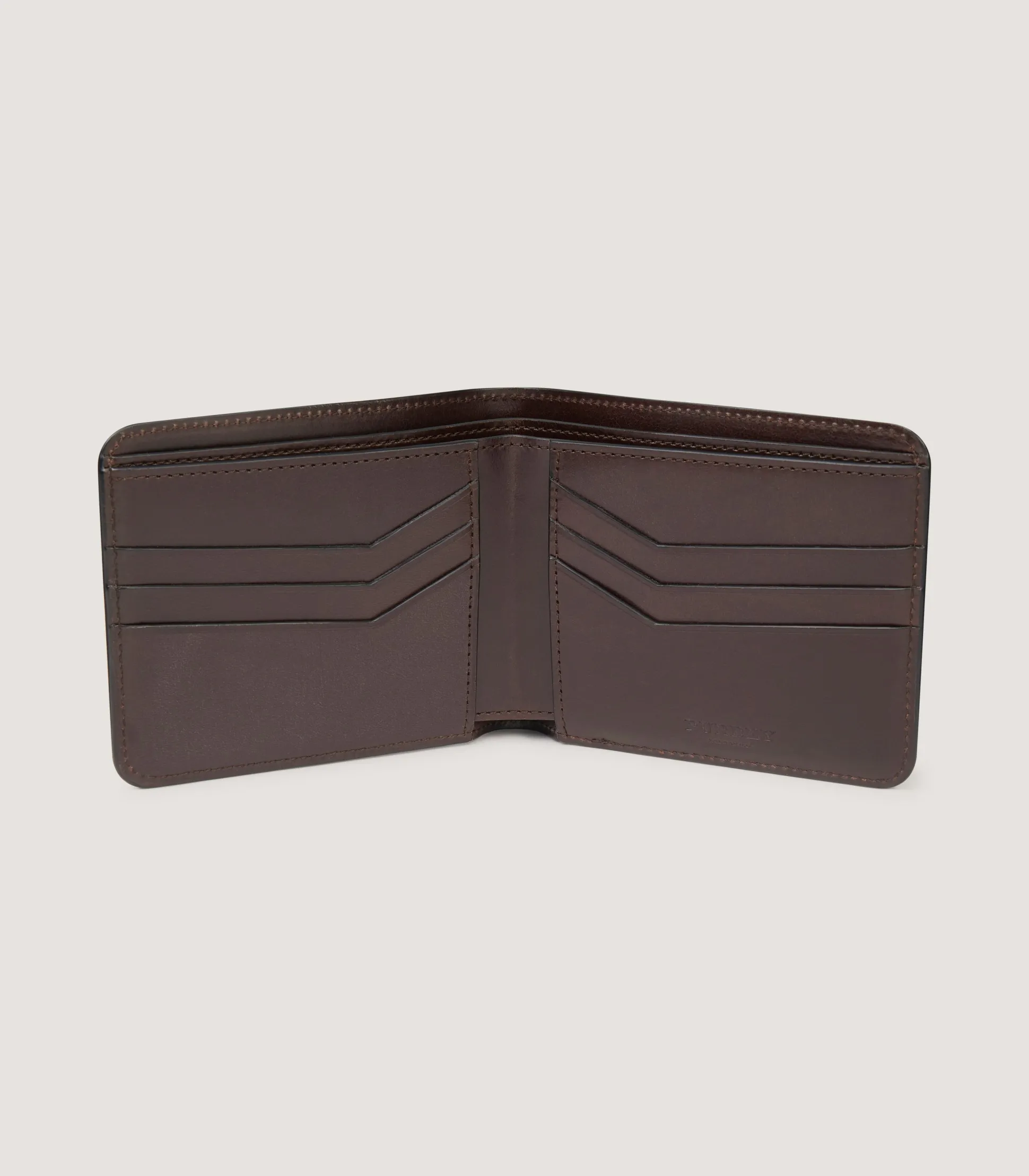 Featherburst Billfold Wallet In Dark Brown