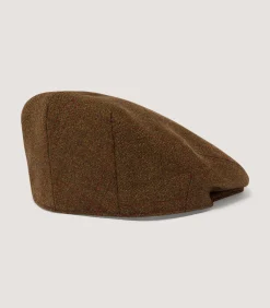 Litton Short Peak Tweed Cap In Audley