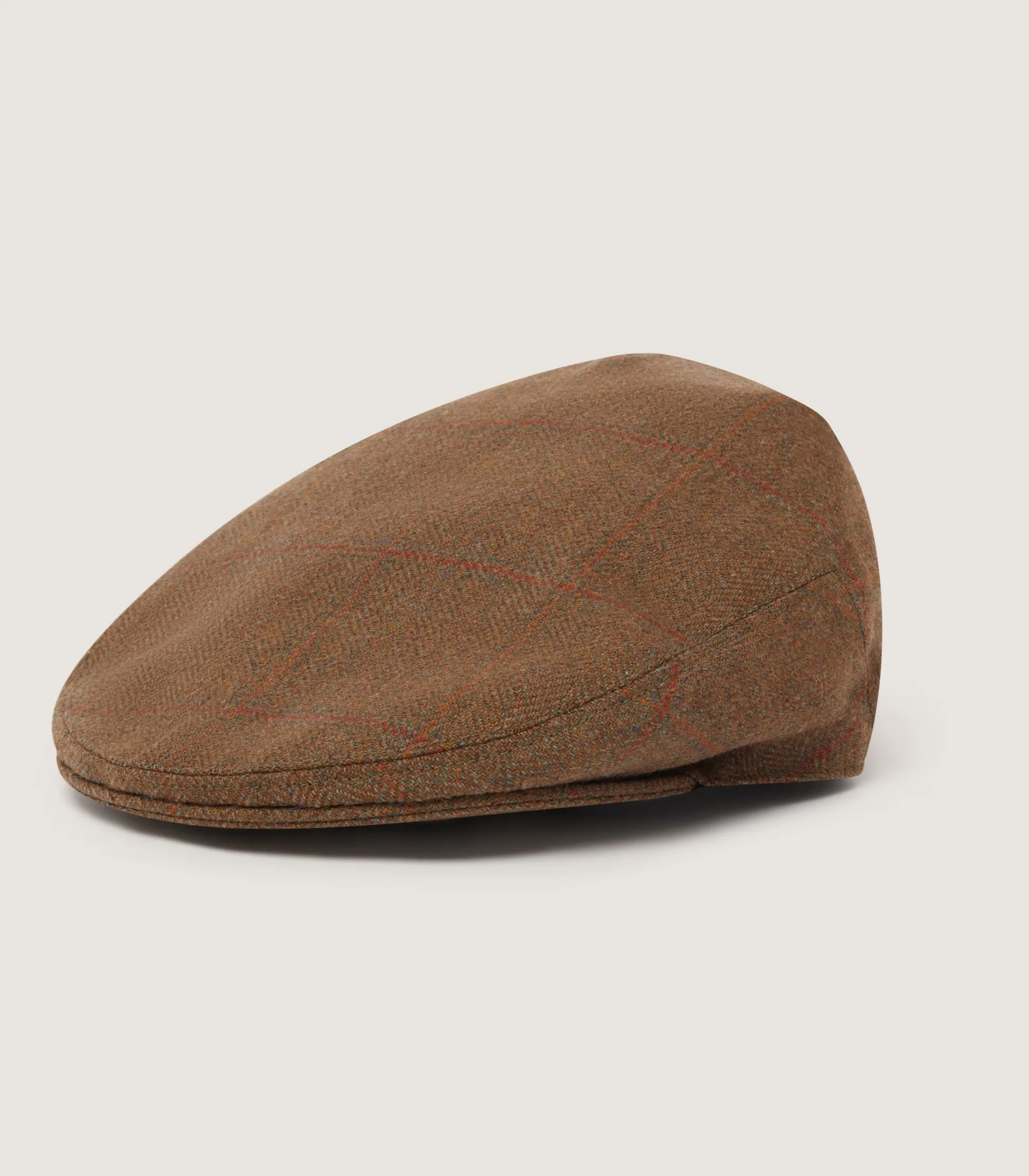 Litton Short Peak Tweed Cap In Lomond