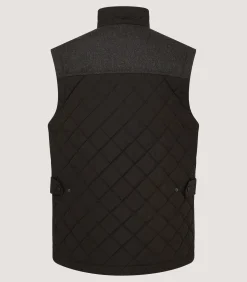 Men's Cambridge Quilted Gilet in Walnut