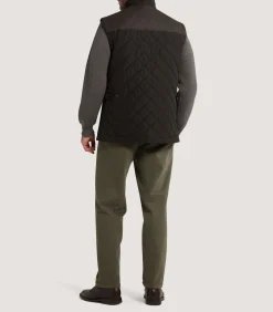 Men's Cambridge Quilted Gilet in Walnut