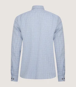 Men's Cotton Cashmere Sporting Shirt In Loch Blue