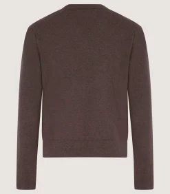 Men's Ensay British Outdoor V Neck Jumper in Oak
