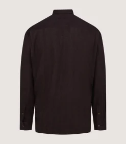 Men's Herringbone Double Pocket Shirt In Walnut