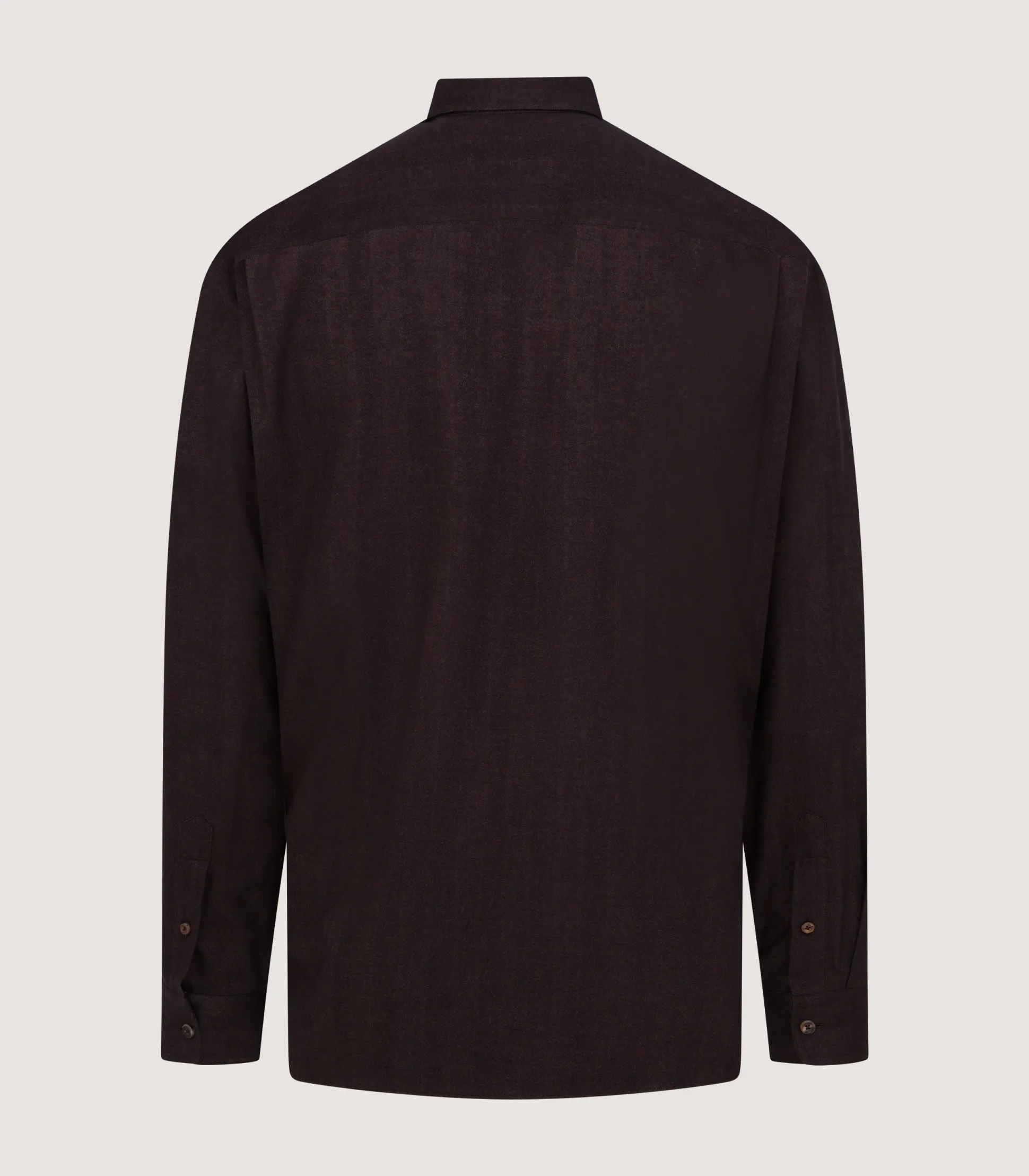 Men's Herringbone Double Pocket Shirt In Walnut