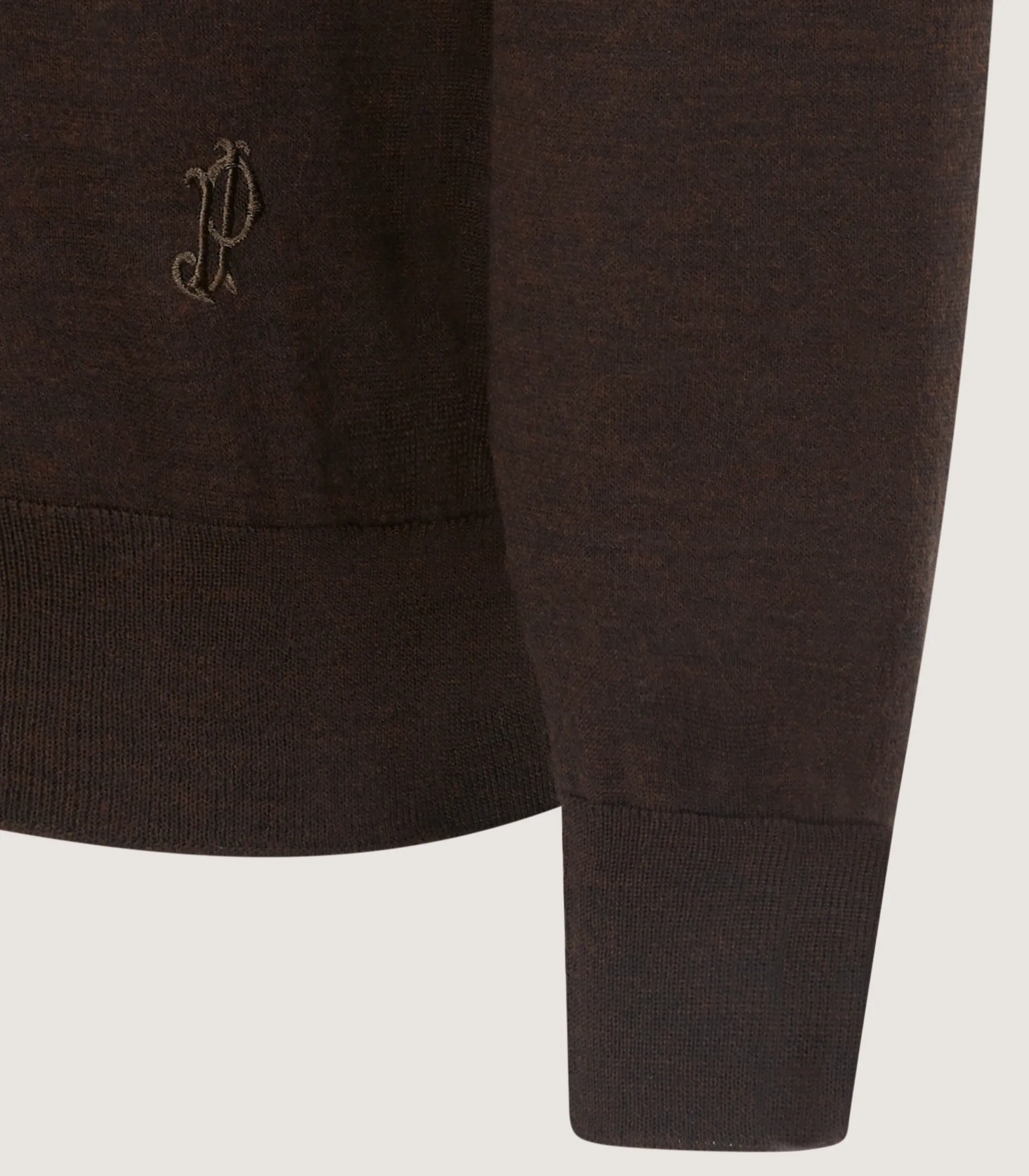 Men's Lightweight Travel Merino Crew Neck in Chocolate