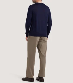 Men's Lightweight Travel Merino Crew Neck in Midnight