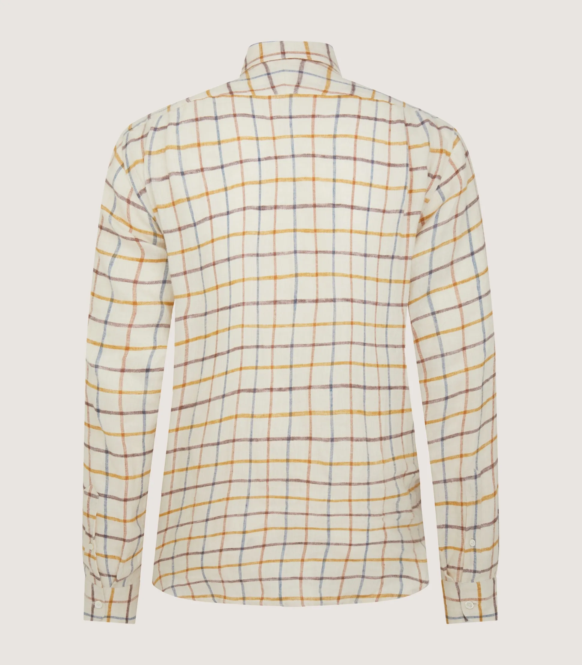 Men's Linen Flannel Tattersall Sporting Shirt