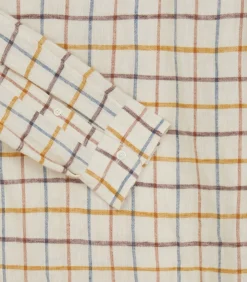 Men's Linen Flannel Tattersall Sporting Shirt