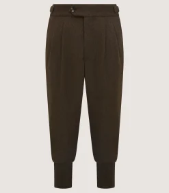 Men's Loden Two Pleat Breek with Storm Cuff in Loden