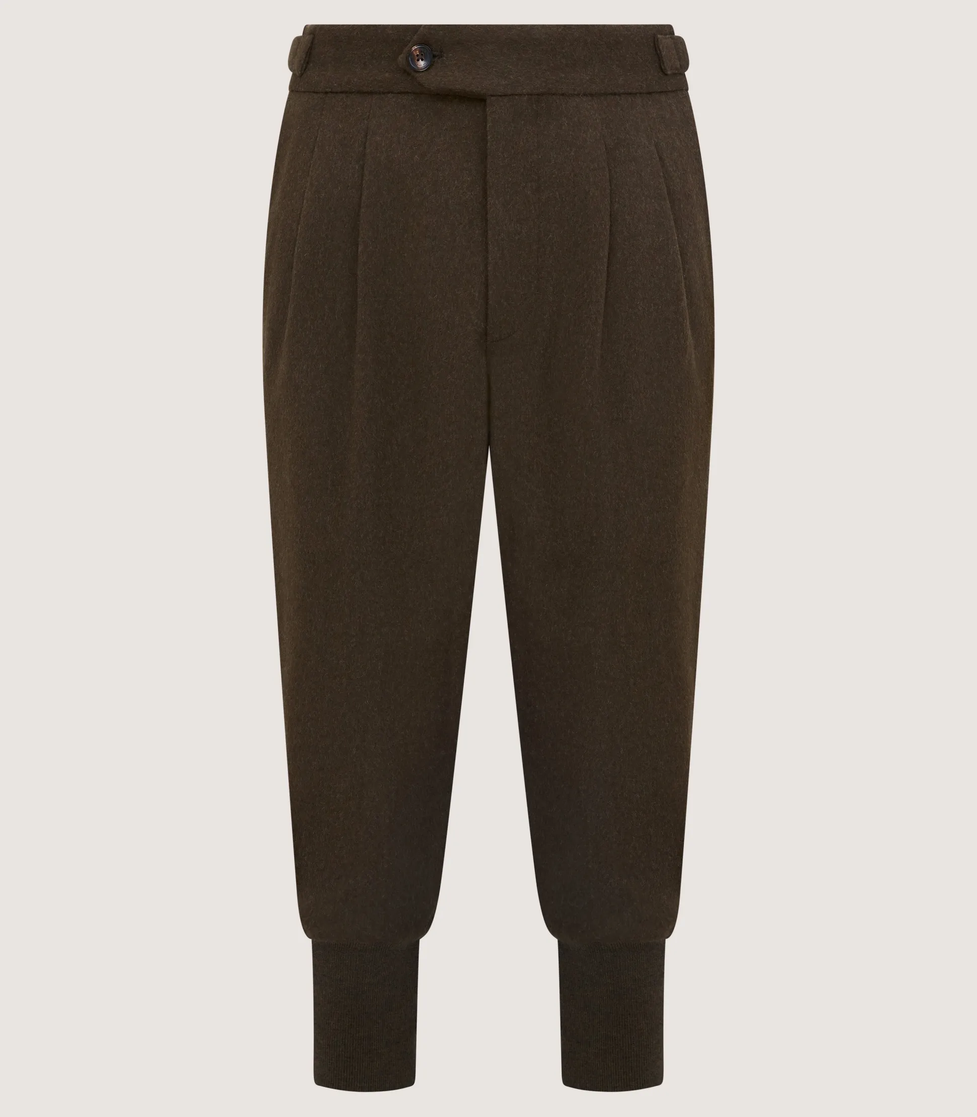 Men's Loden Two Pleat Breek with Storm Cuff in Loden