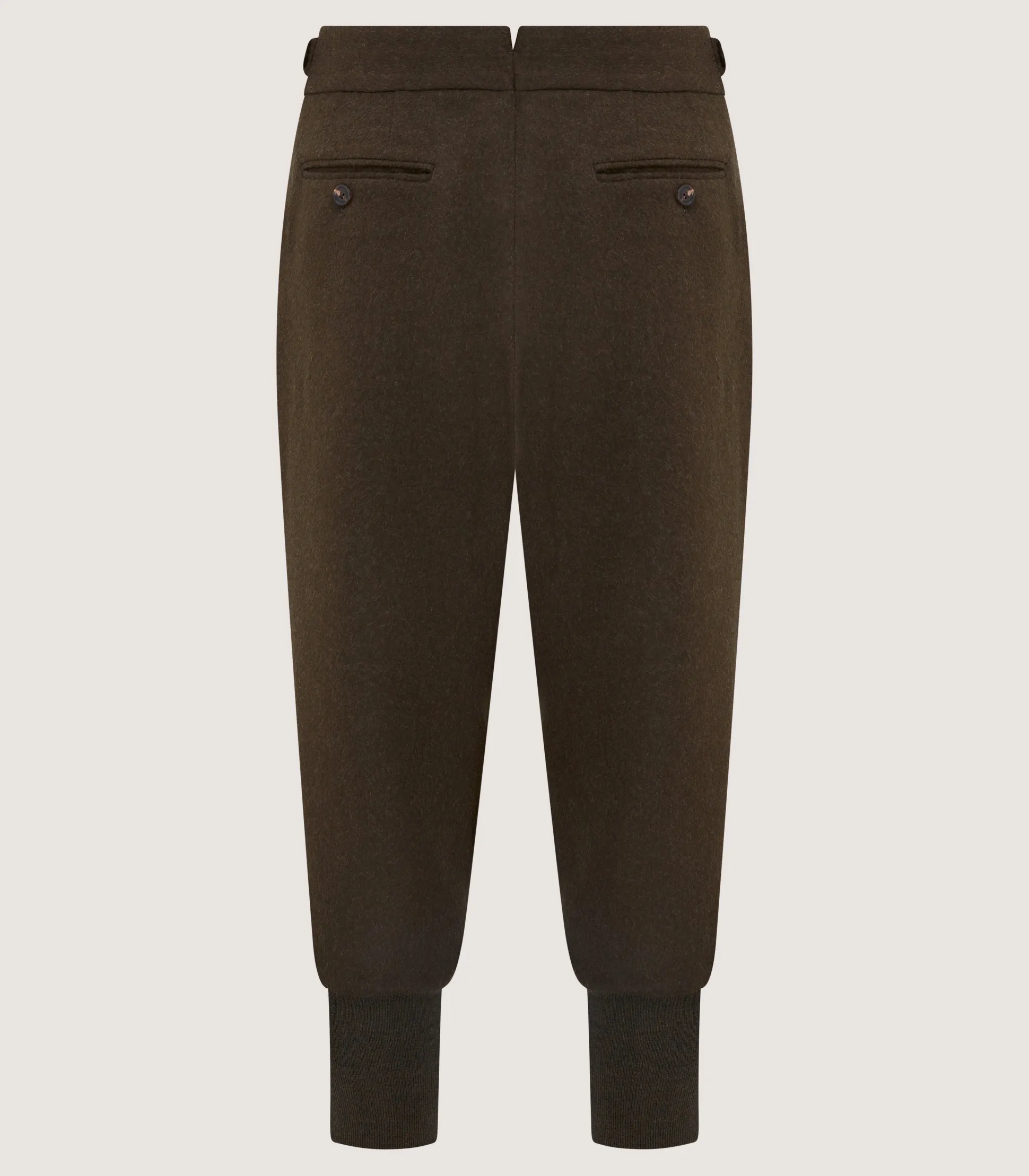 Men's Loden Two Pleat Breek with Storm Cuff in Loden