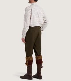 Men's Loden Two Pleat Breek with Storm Cuff in Loden