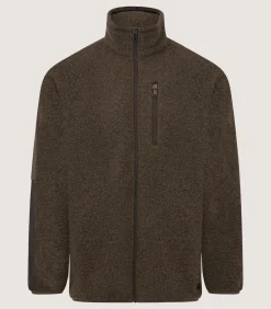 Men's Merino Lux Fleece Jacket In Walnut