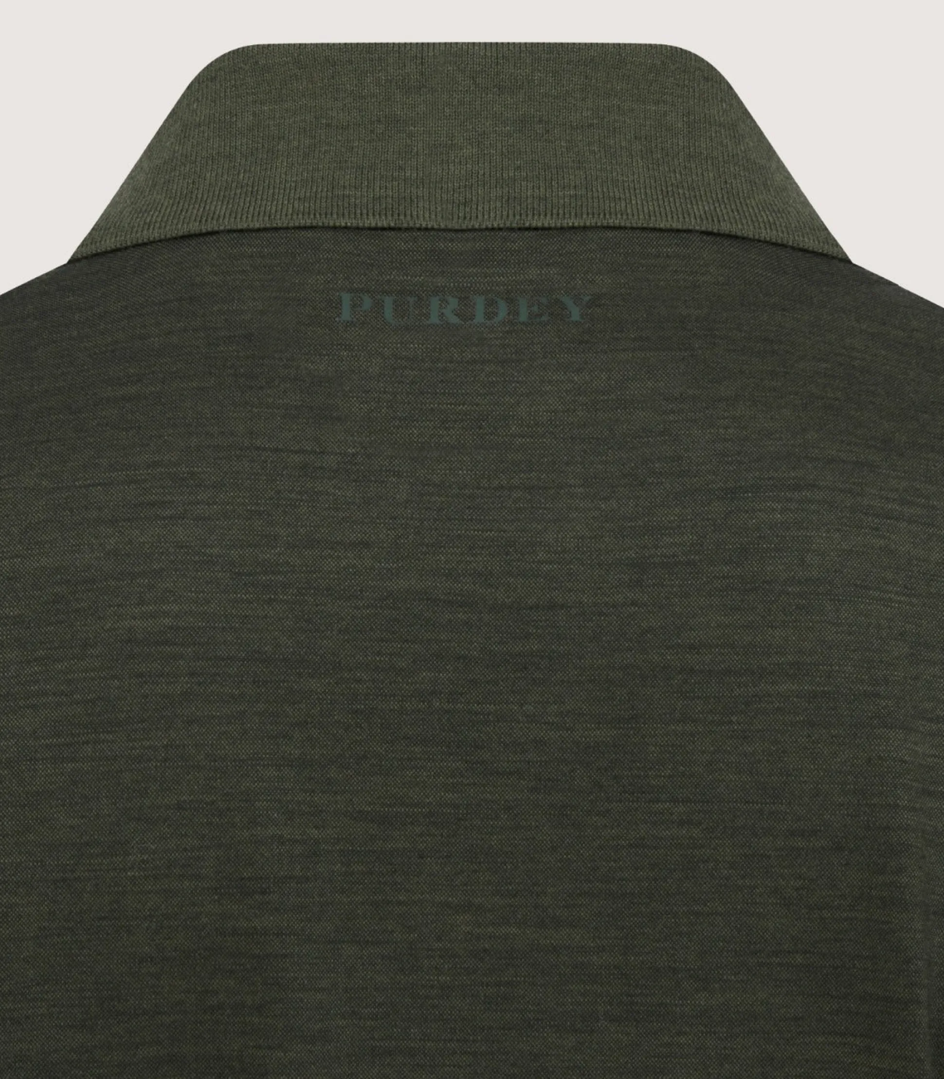 Men's Merino Tech Pique Polo in Loden