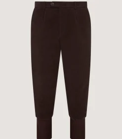 Men's Moleskin Breeks - Storm Cuff In Rouge Brown