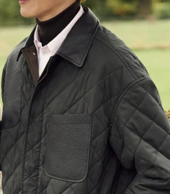 Men's Padded Barn Jacket In Loden