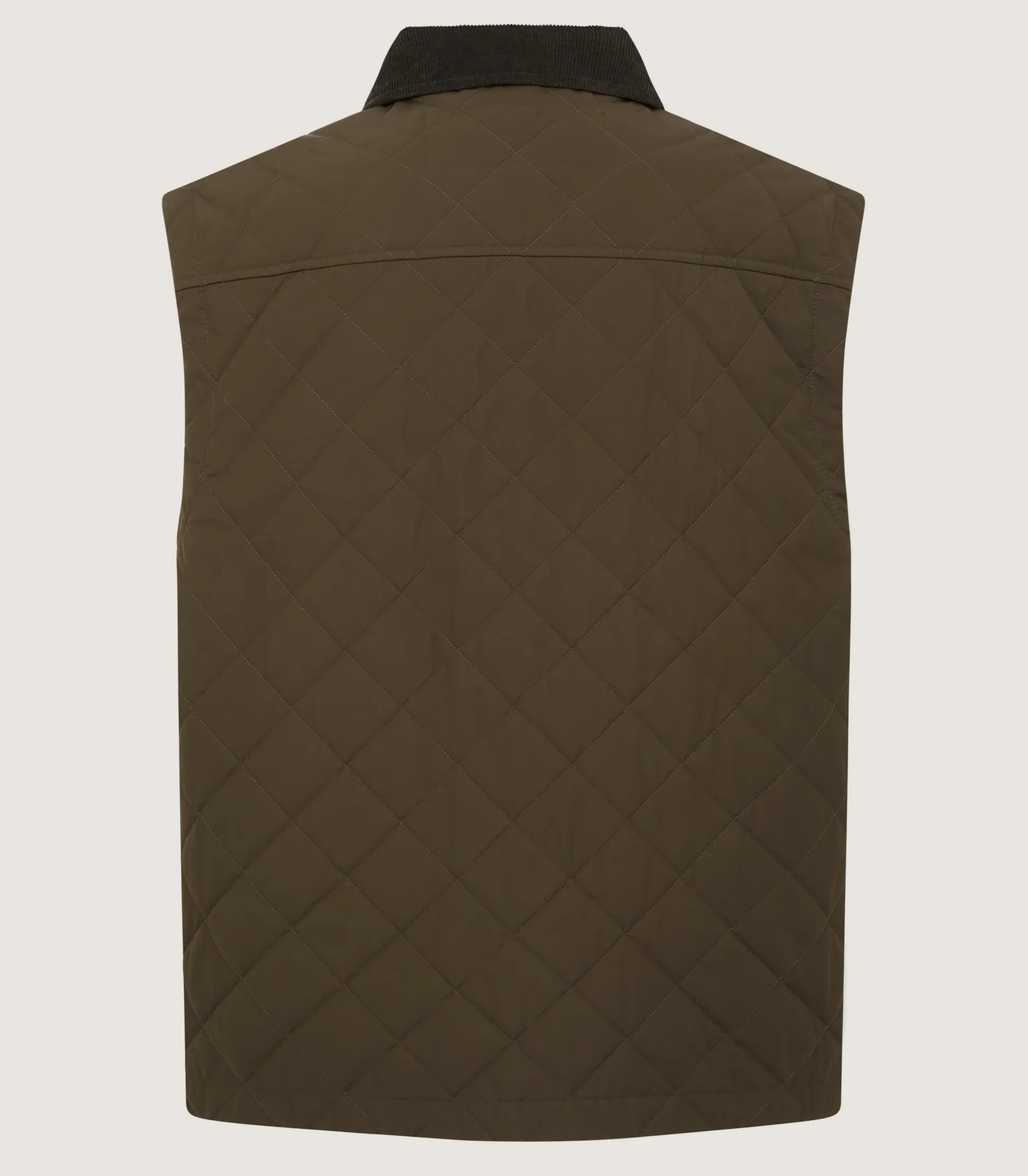 Men's Padded Purdey Gilet In Dark Olive