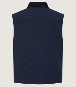 Men's Padded Purdey Gilet In Navy