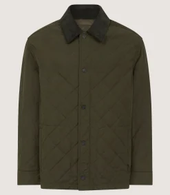Men's Padded Purdey Jacket In Dark Olive