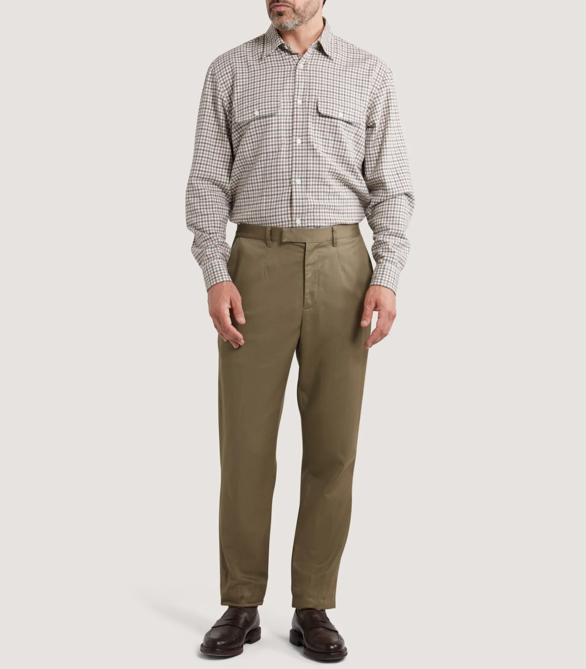 Men's Performance Twill Chino in Flax