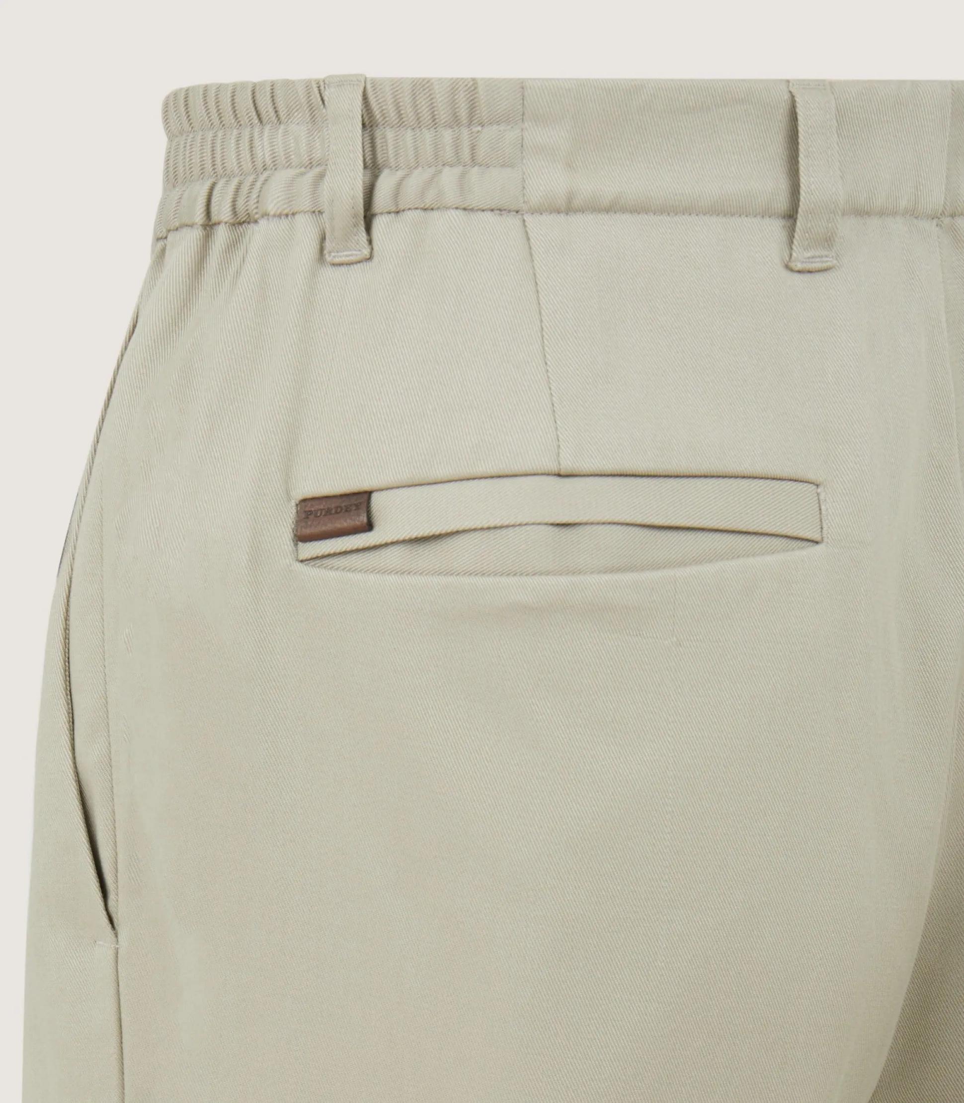 Men's Performance Twill Chino in Stone