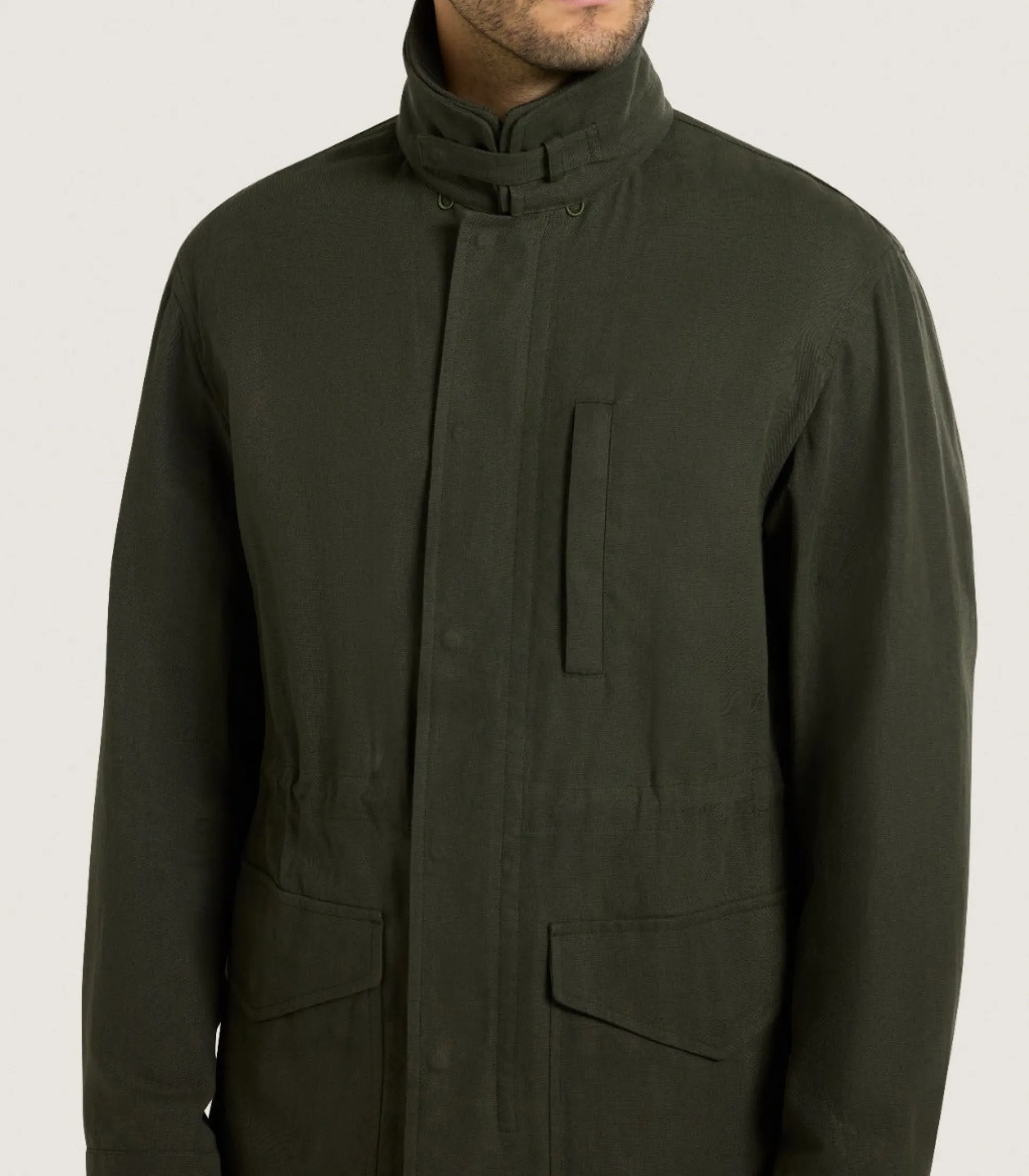Men's Range Coat in Dark Olive