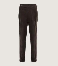 Men's Side Buckle Trouser In Ebony