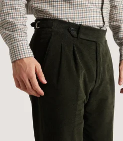 Men's Side Buckle Trouser In Loden