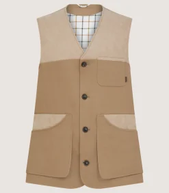 Men's Summer Cotton Sporting Vest In Dark Taupe
