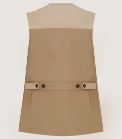 Men's Summer Cotton Sporting Vest In Dark Taupe