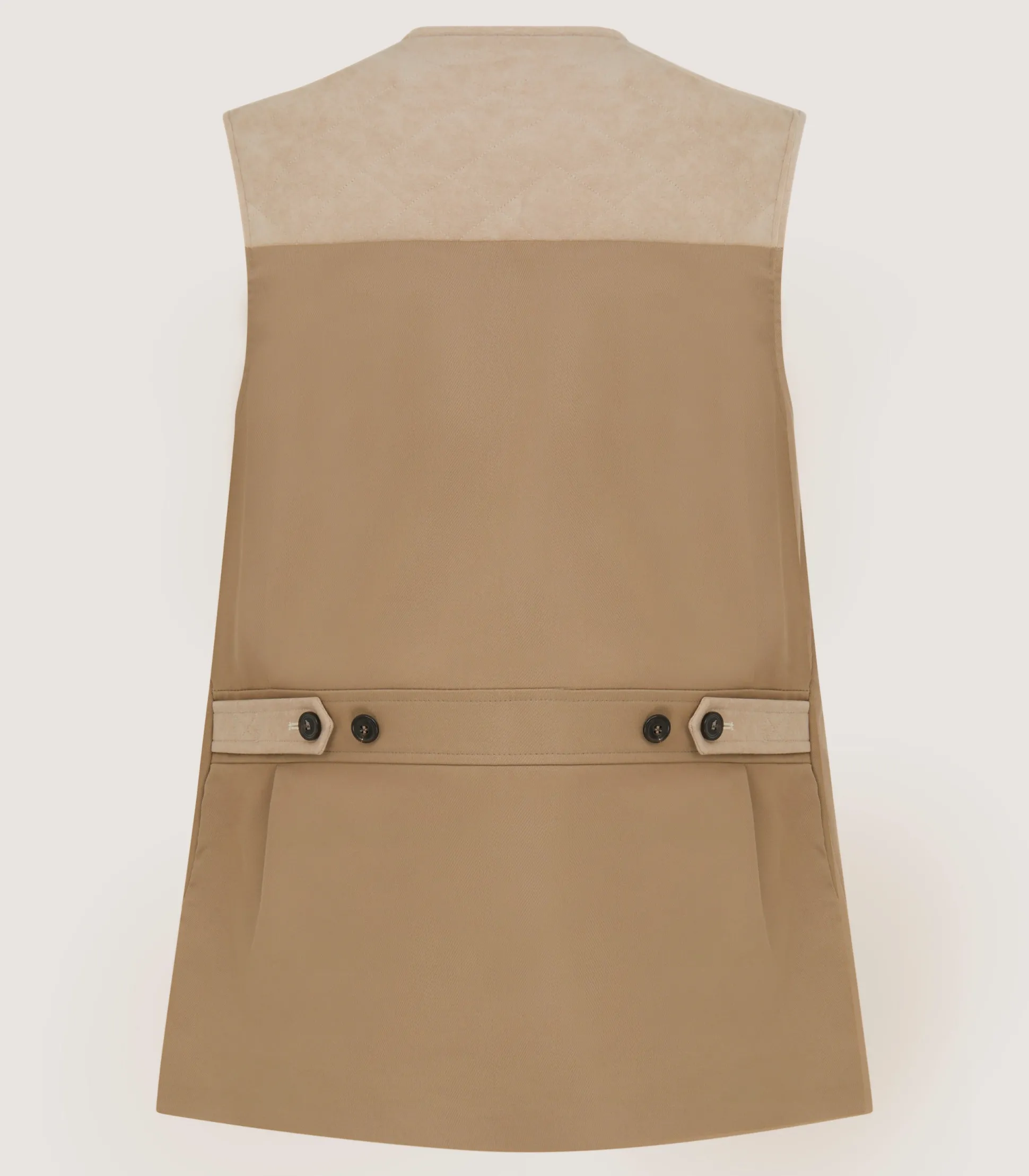 Men's Summer Cotton Sporting Vest In Dark Taupe