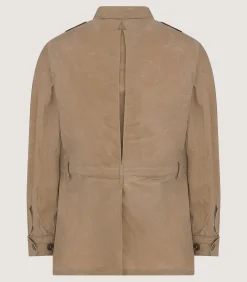 Men's Summer Dry Wax Safari Jacket In Taupe