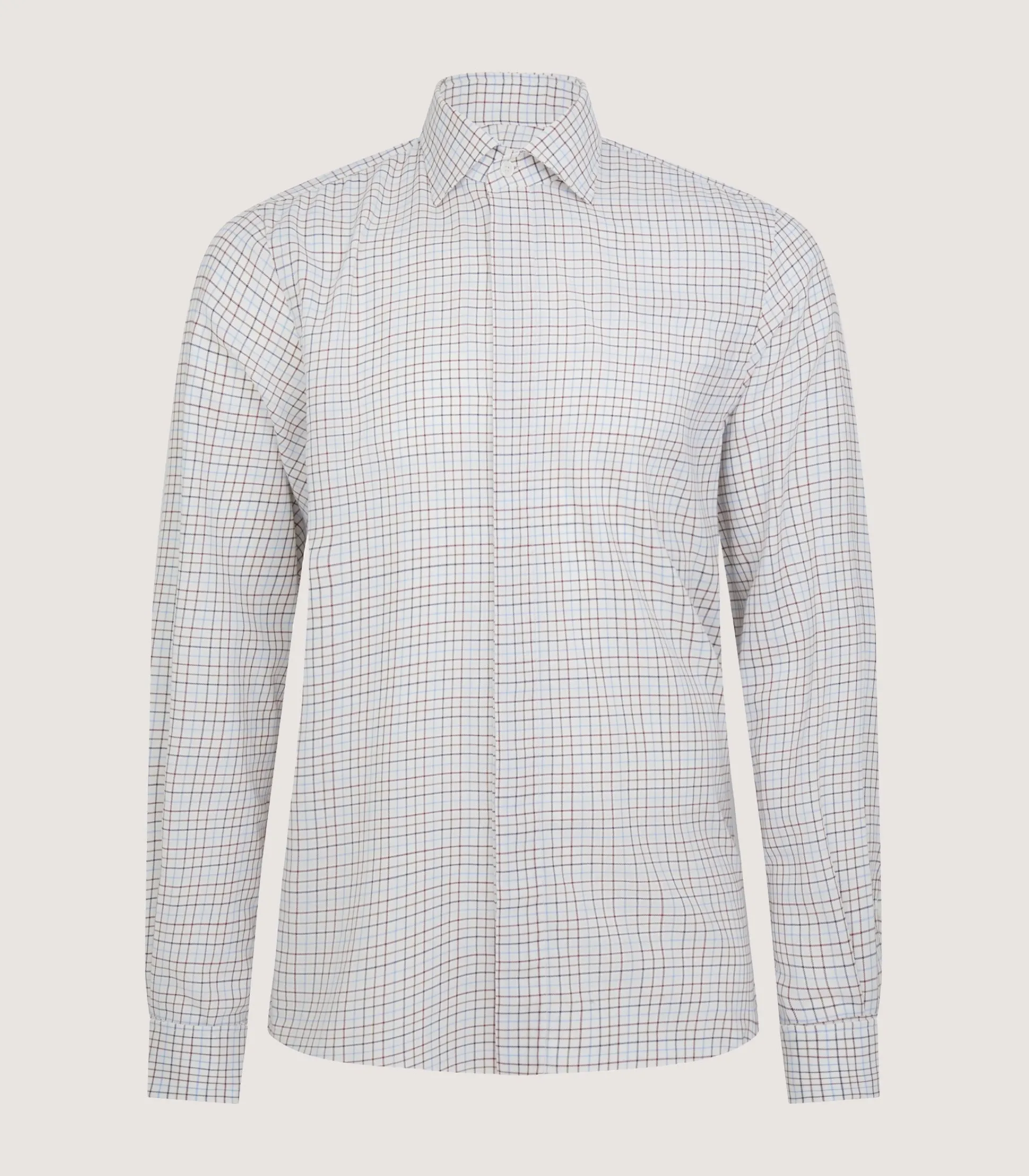 Men's Summer Sporting Half Tattersall Double Cuff Shirt