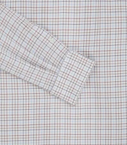 Men's Summer Sporting Half Tattersall Double Cuff Shirt