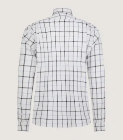 Men's Summer Sporting Windowpane Pocket Shirt In Blue