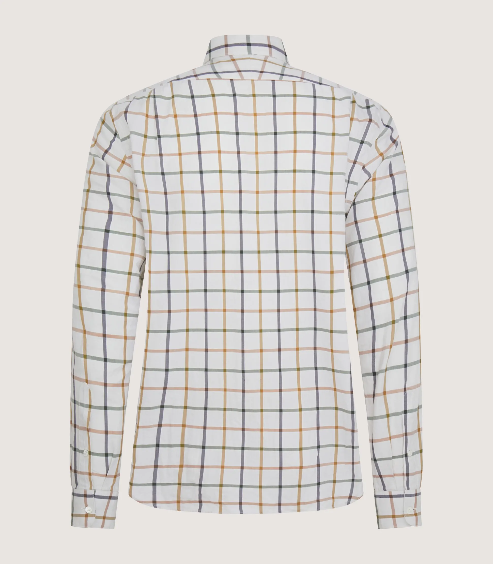 Men's Summer Sporting Windowpane Pocket Shirt In Green