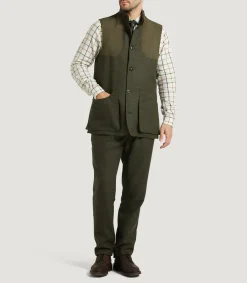 Men's Technical Tweed High Collar Sporting Vest In Strathbeg
