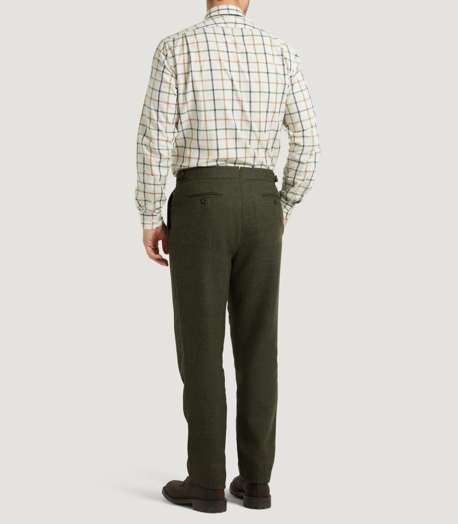 Men's Technical Tweed Two Pleat Sporting Trousers In Strathbeg