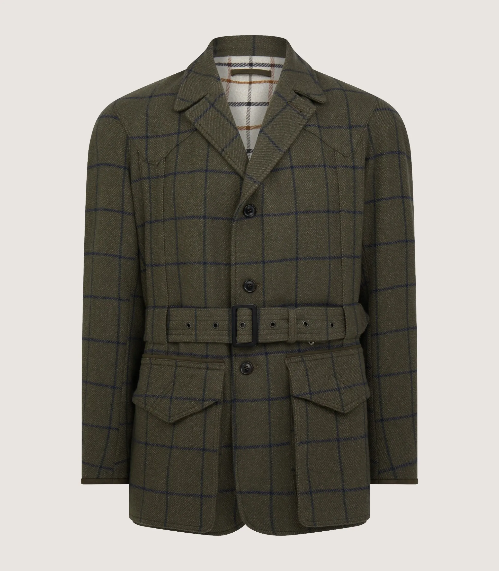 Men's Tweed Norfolk Jacket In Rannoch
