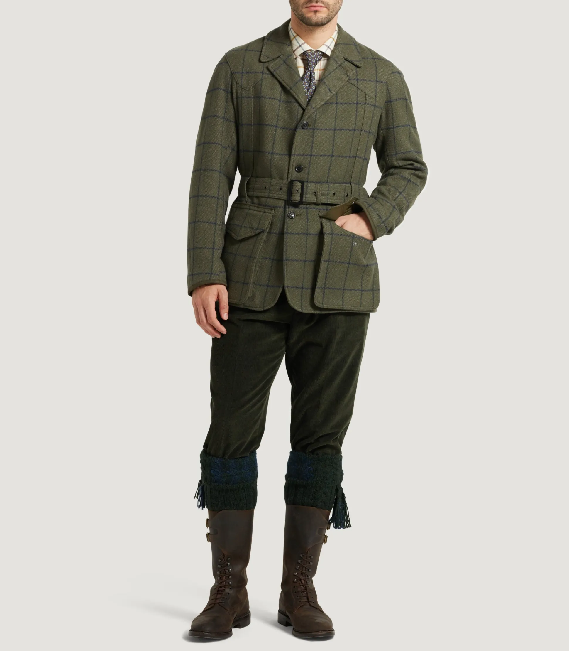 Men's Tweed Norfolk Jacket In Rannoch