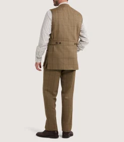 Men's Tweed Sporting Vest in Morar