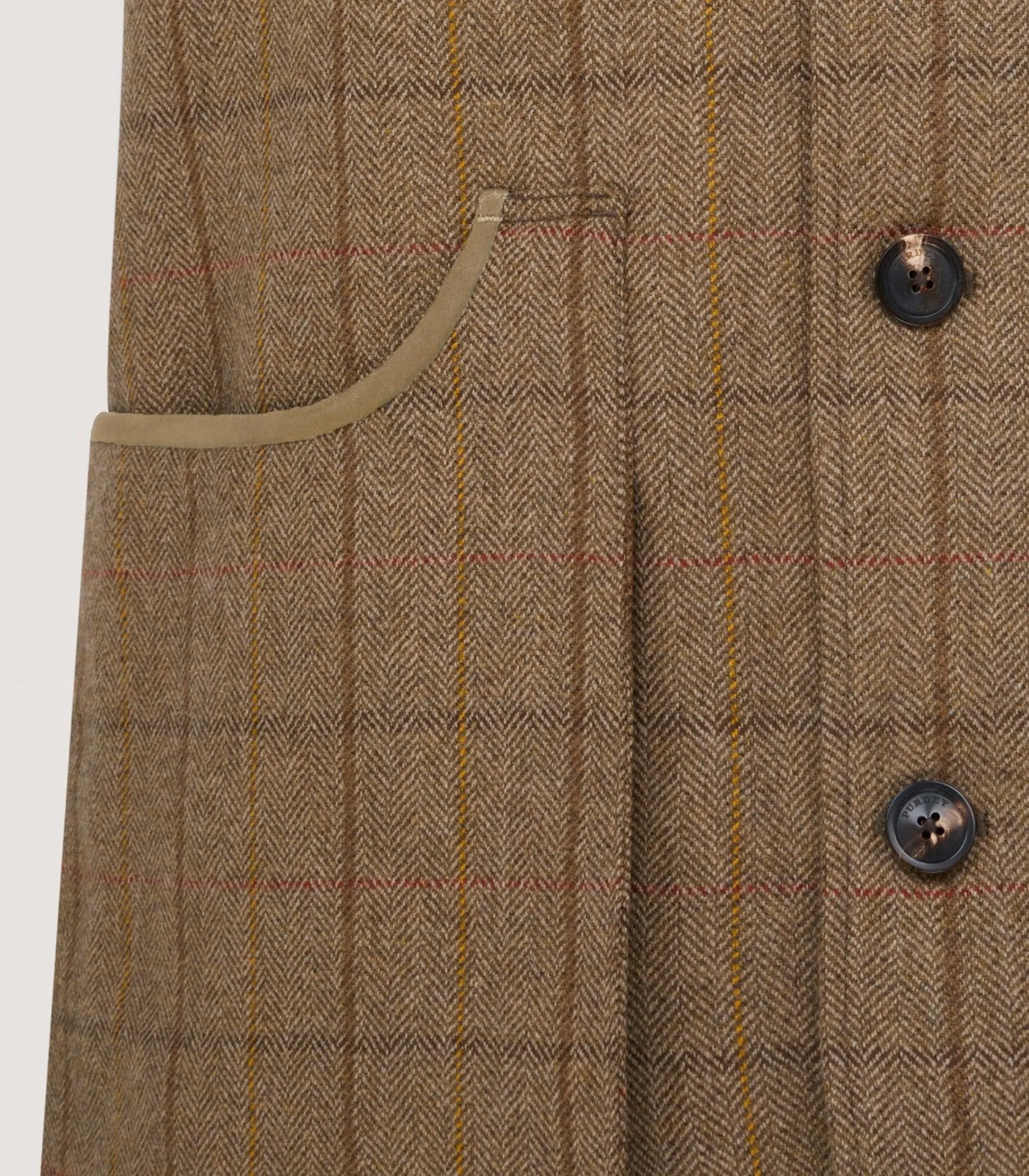 Men's Tweed Sporting Vest in Morar