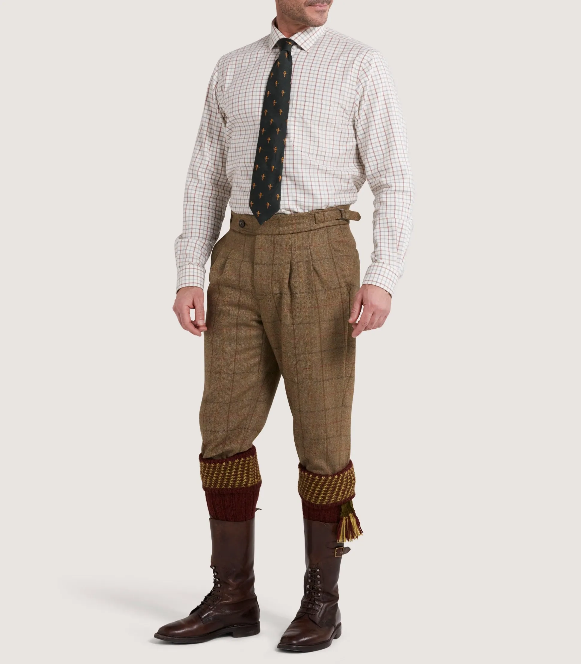 Men's Tweed Two Pleat Breek with Storm Cuff in Morar